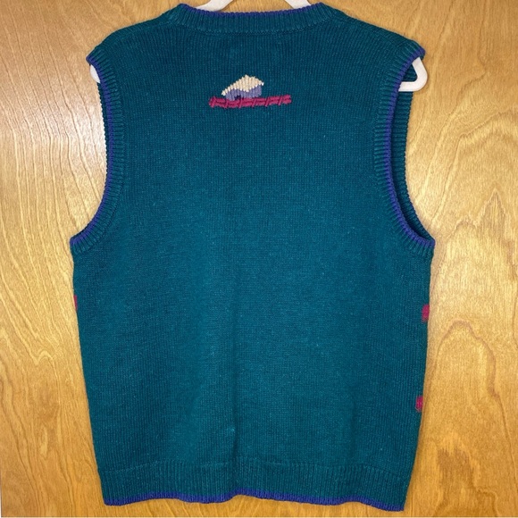 Signatures By Northern Isles Sweater Vest Women’s XL Dogs Hand Knitted Grandma - Picture 2 of 7